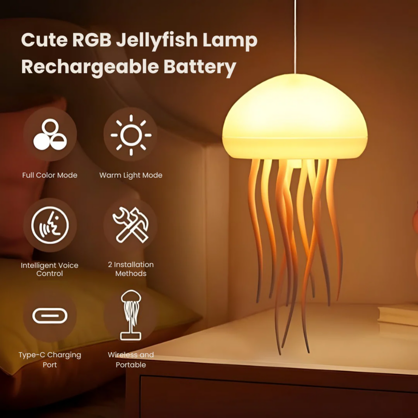Cute Dancing Jellyfish Lamp