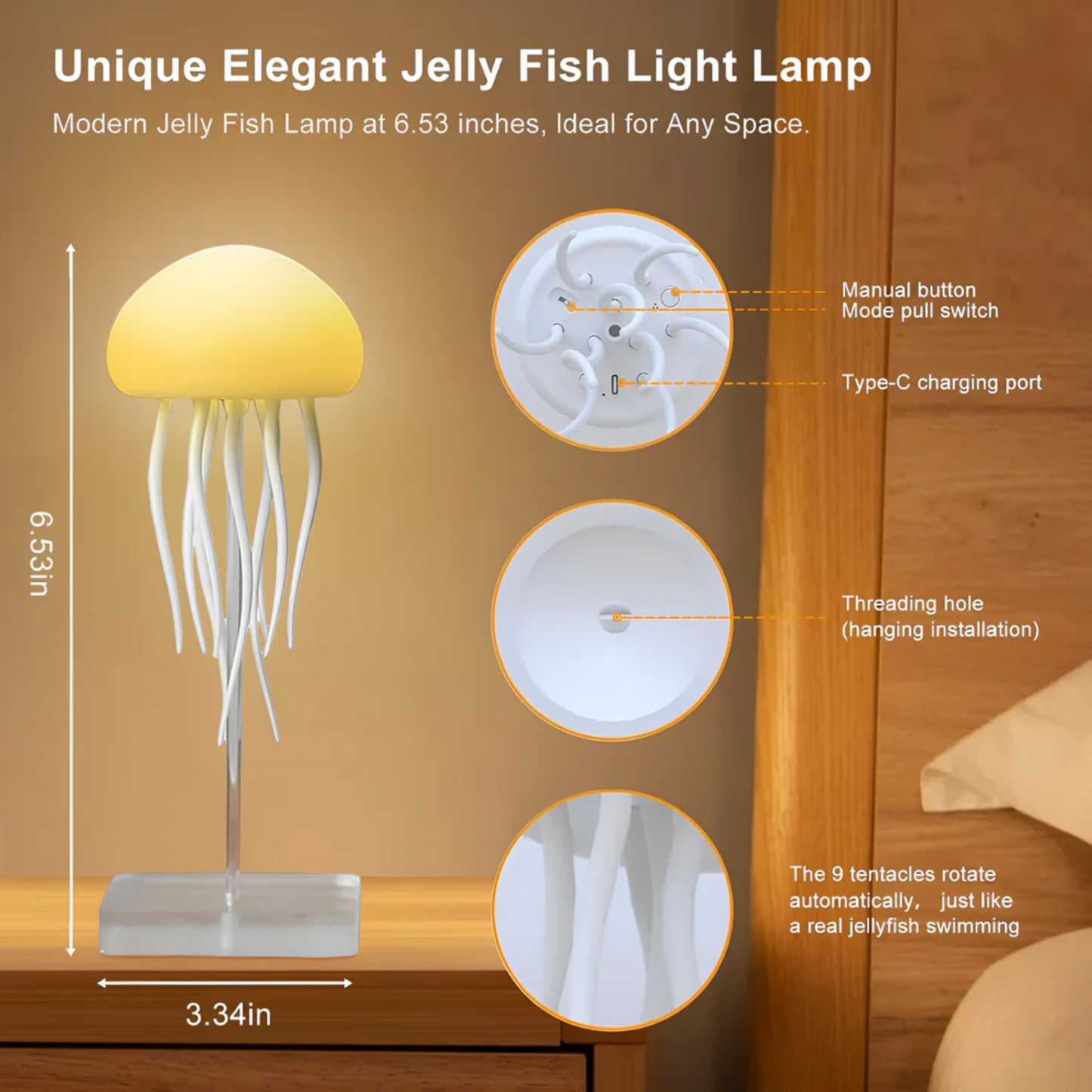 Cute Dancing Jellyfish Lamp
